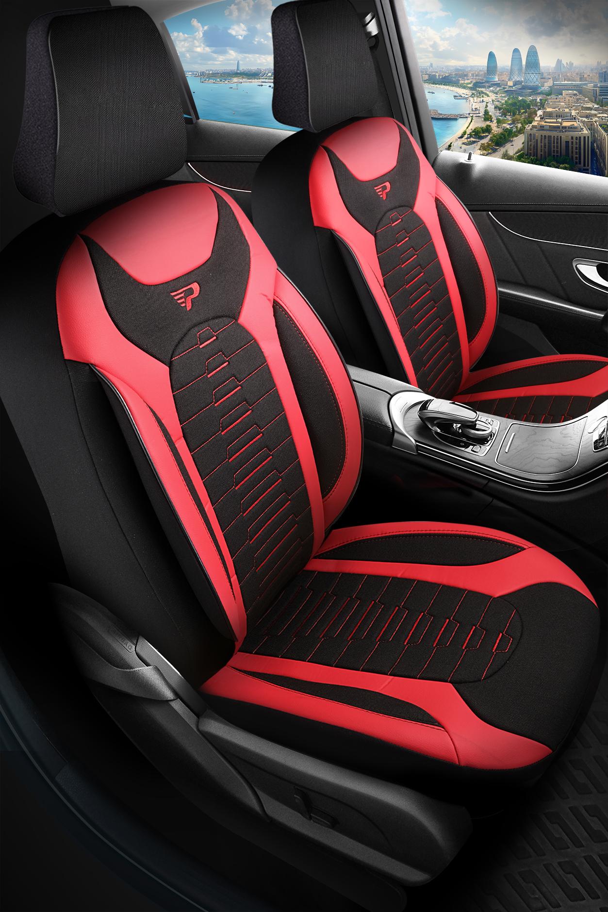 PANDA BAKÜ SERISI KETEN KUMAŞ OTO KOLTUK KILIFI - TAM SET