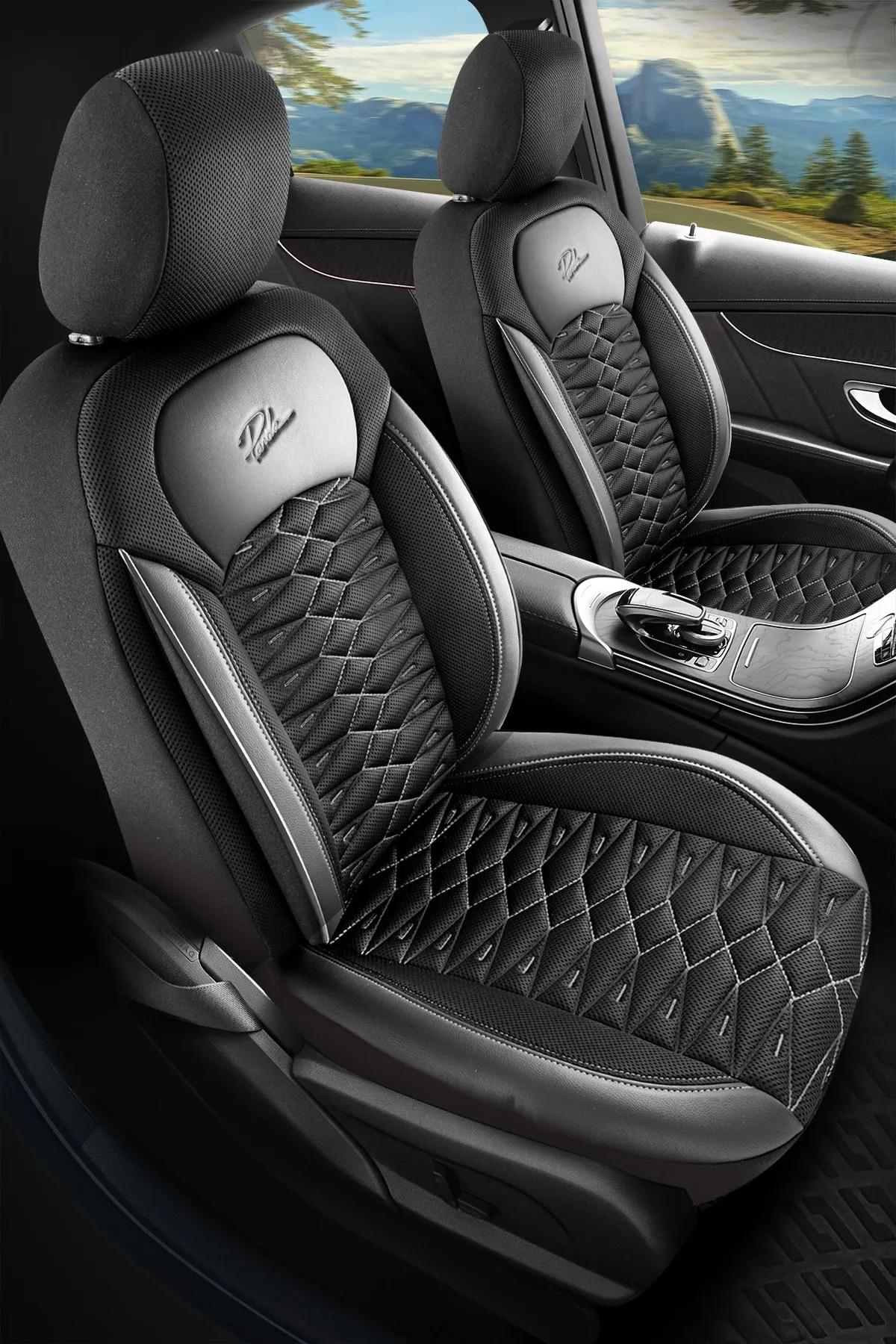 PANDA MADRİD SERİSİ FİLE KUMAŞ OTO KOLTUK KILIFI - TAM SET