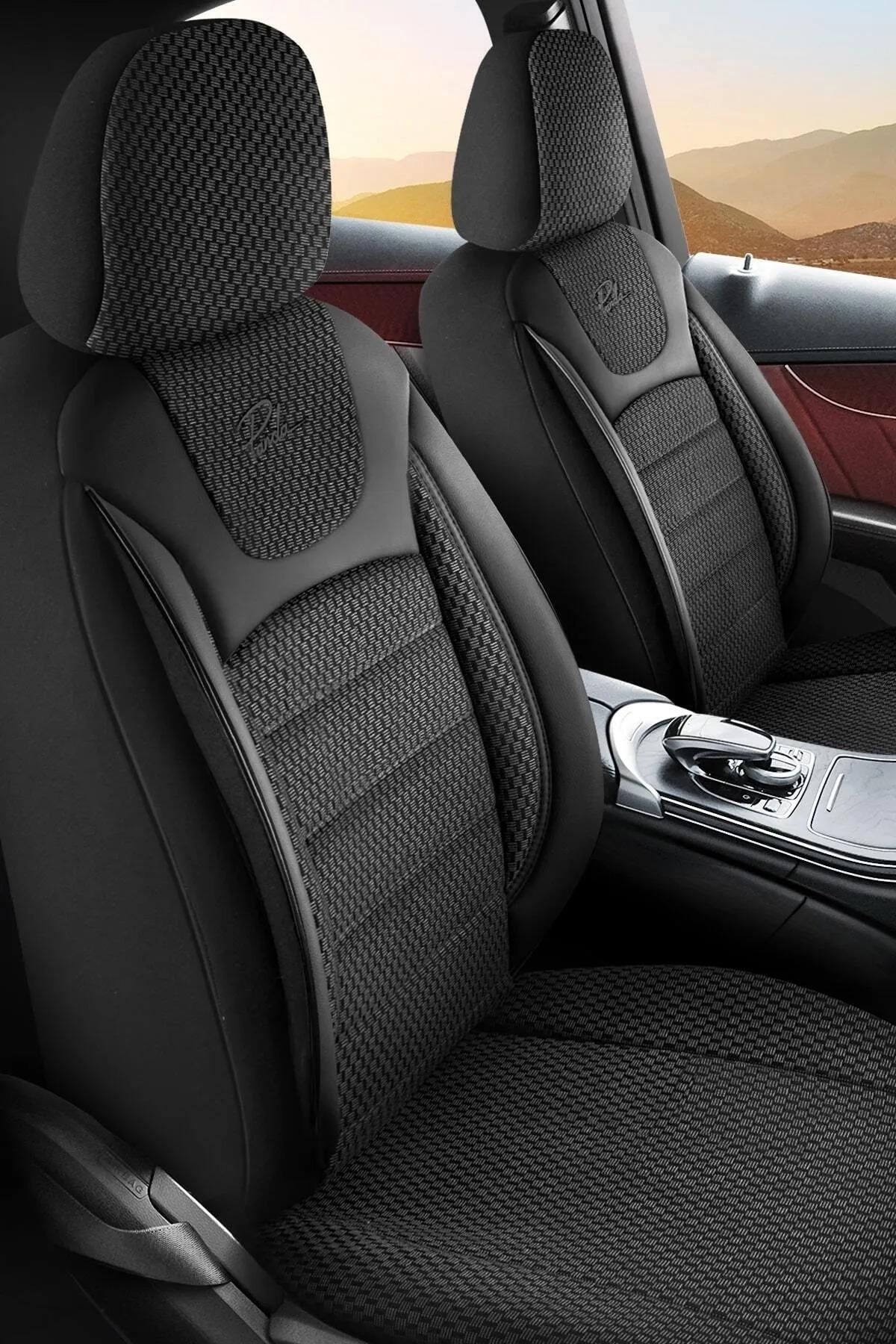 PANDA PRESTİJ SERİSİ DOKUMA KUMAŞ OTO KOLTUK KILIFI - TAM SET